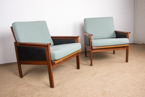Paire fauteuils danois - paire,
