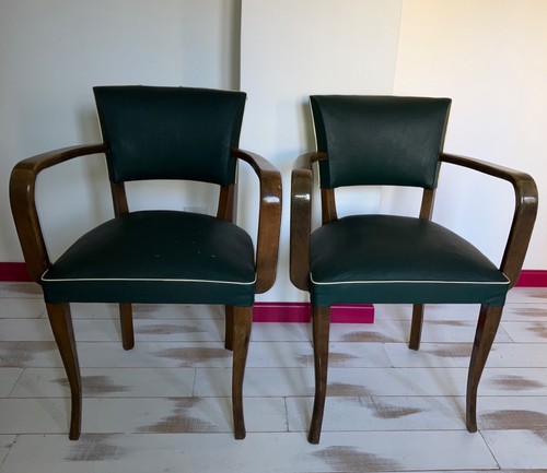 Fauteuils vintage verts - 2,