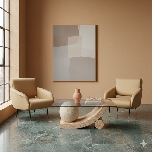 Paire fauteuils cuir - de,
