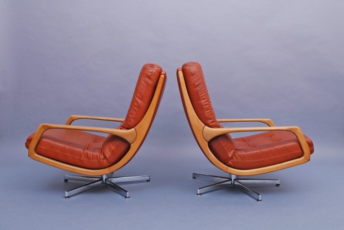 Fauteuil lounge années 60 - lounge,