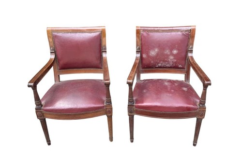 Paire fauteuils anciens de - fauteuils,