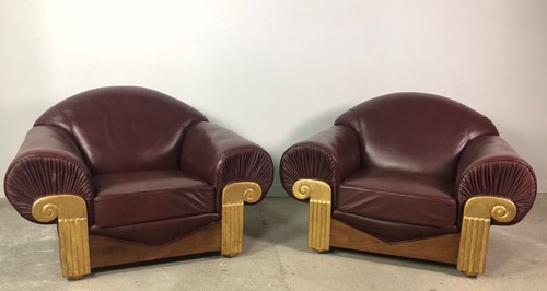 Fauteuils style art - (la, paire)