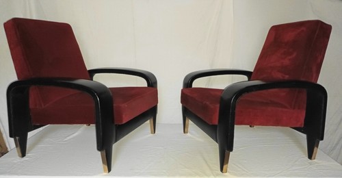 Paire fauteuil club - de, italien