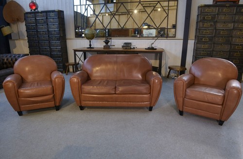 Ensemble fauteuils club en - 2,