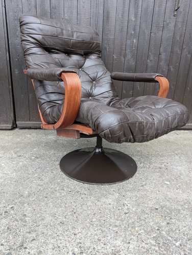 Designer vintage fauteuil cuir - vintage,